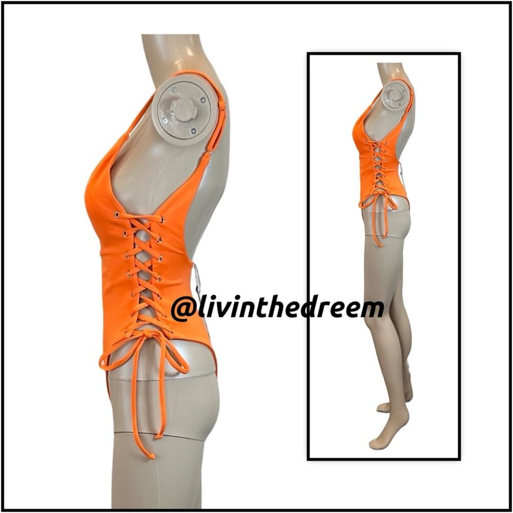 BERRY BEACHY ADELE ONE PIECE- ORANGE L - Picture 6 of 14